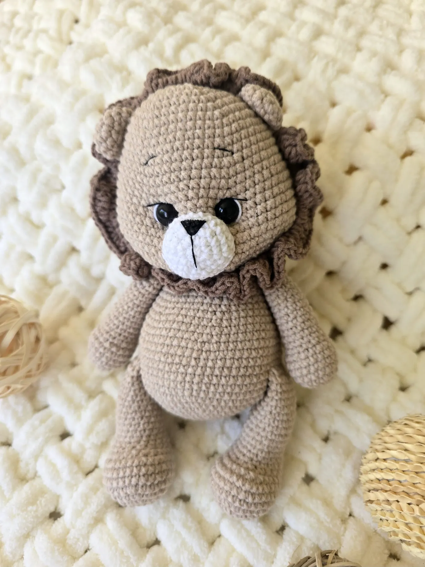 Gehäkelter Löwe Kuscheltier Handgemacht