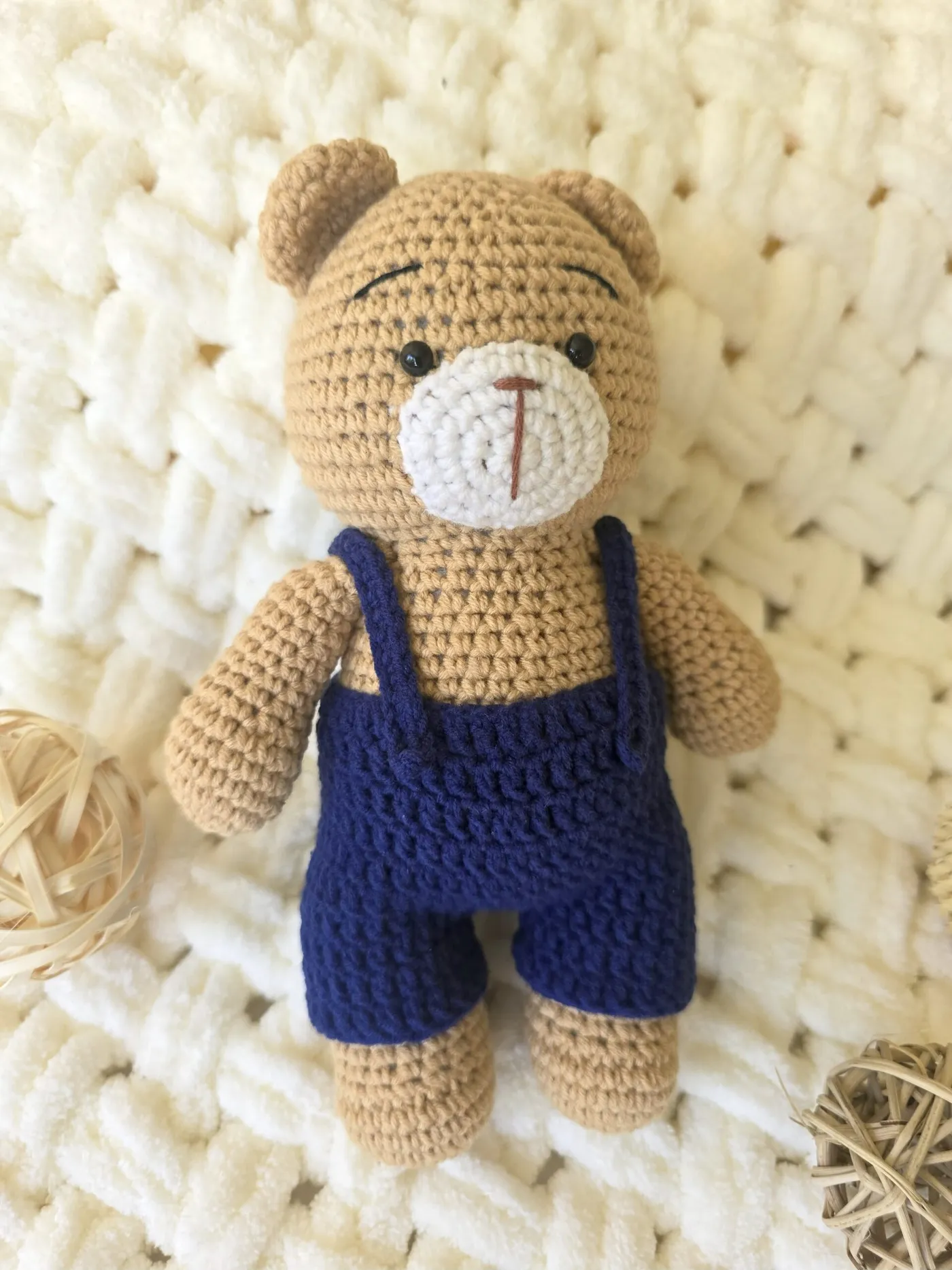 Gehäkelter Teddybär Kuscheltier Handgemacht