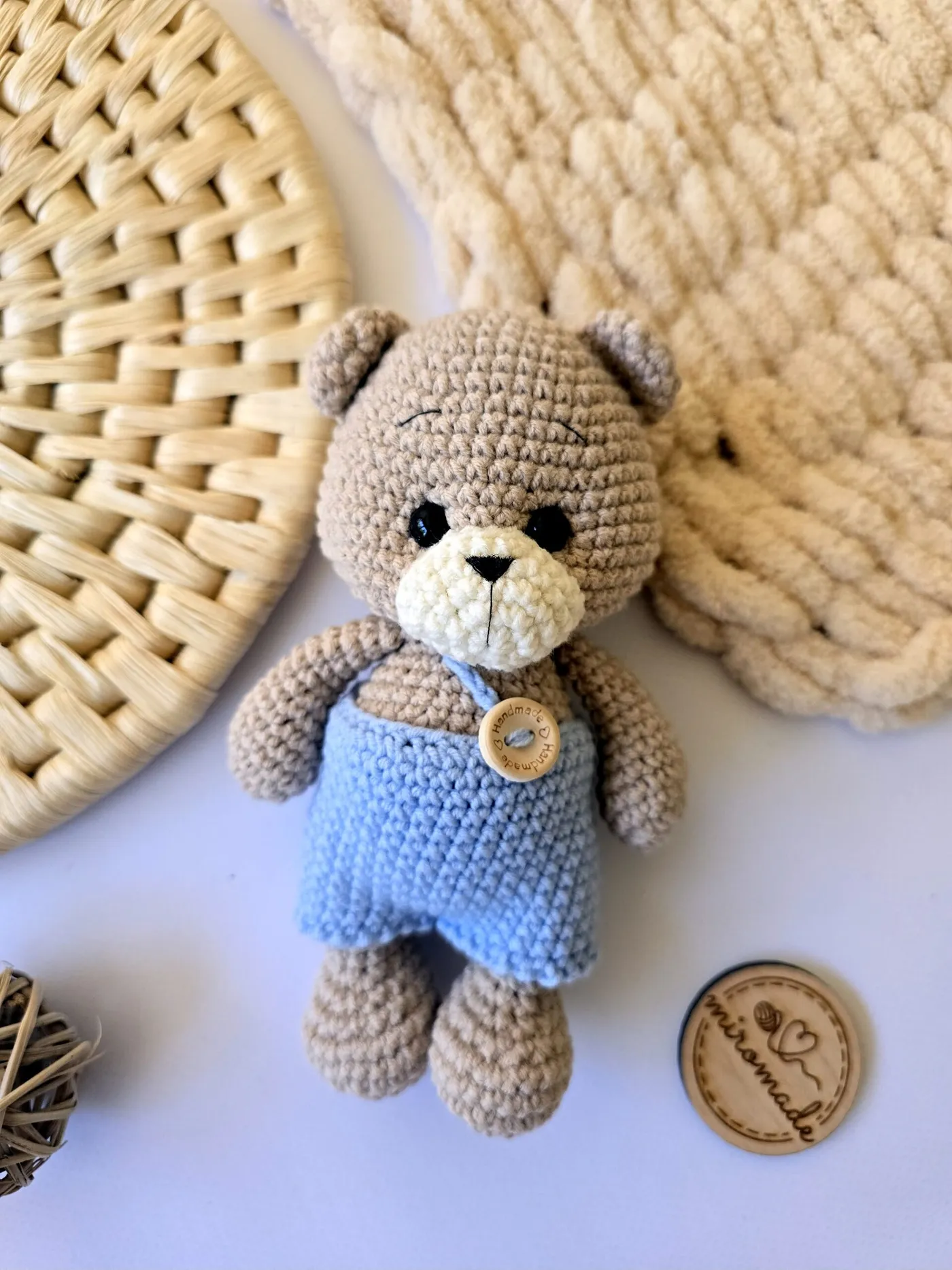 Gehäkeltes Kuscheltier Handgemacht Teddybär